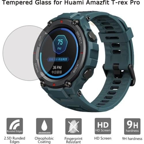 Tempered Glass Protective Film for Xiaomi Huami Amazfit T-Rex Pro Smart Watch Screen Protector for Amazfit T Rex Pro Accessories