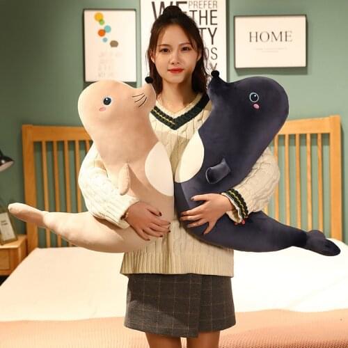 1pc 40cm Kawaii Plush Seal Toys Cute Sea Lion Pillow Stuffed Sofa Cushion for Kids Girl Pregnants Sleeping Birthday Gifts