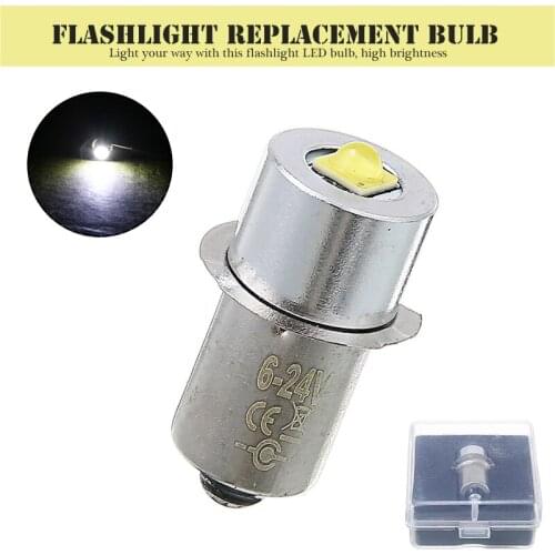 1Pcs High Bright LED Flashlight Emergency Work Light Lamp Replacement Torch Bulb 6-24V P13.5S Flashlight LED Bulb