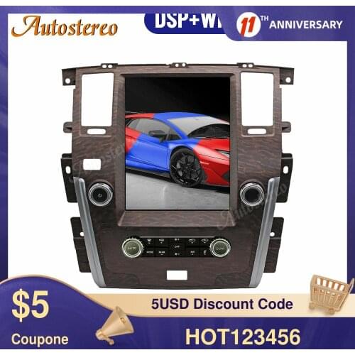 128GB+4G Android 9.0 For NISSAN PATROL 2010-2019 Tesla Style Car GPS Navigation Stereo HeadUnit Multimedia Player Auto Radio