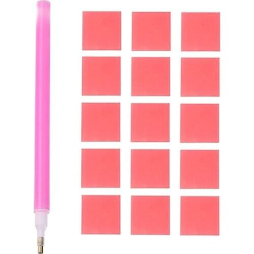 16pcs DIY Diamond Painting Accessories Diamond Painting Cross Stitch 5D Embroidery Pen Tools Set Mosaic Glue Pen Kit Tweezers
