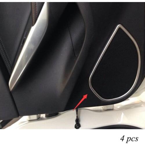 ABS Plastic For Mazda 6 Atenza 2013 2014 2015 2016 Door Audio Speaker Ring Frame Cover Trim Car Styling Auto Accessories 4pcs