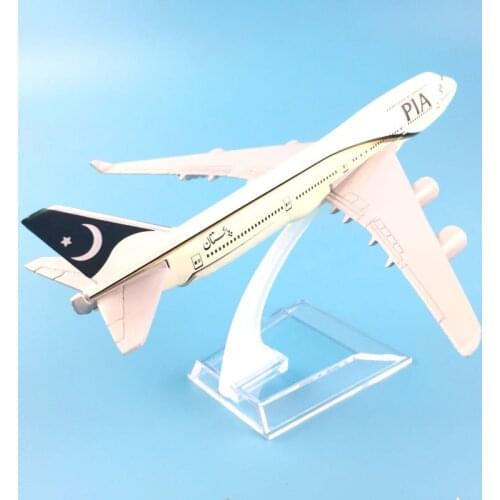 FREE SHIPPING 16CM PIA PAKISTAN AIR 747-400 METAL ALLOY MODEL PLANE AIRCRAFT MODEL TOY AIRPLANE BIRTHDAY GIFT