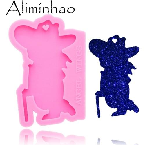 DY0171 Shiny mascot Col. Reb. Silicone Molds DIY epoxy resin mould silicon keychain craft custom mold