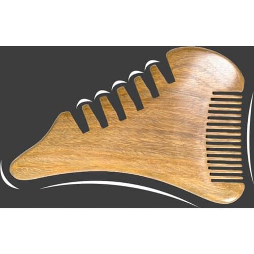 Wide Tooth Hair Beard Pick Comb Wooden Travel Pocket Size Antistatic Frizz Free for Scalp Massage Thick Hair Curly Hair