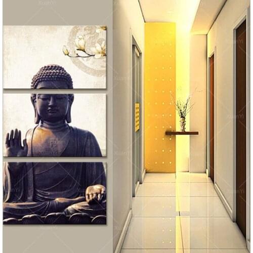 Oil Painting Buddha Status Painting Canvas Art Poster Buda Canvas Wall Picture For Living Room Cuadros Buddha Picture Unframed