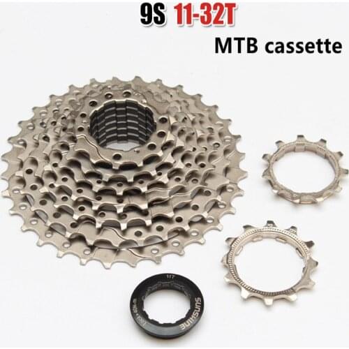 Cassette 9 Speed Flywheel Bike Cassette Moutain Bike MTB Cassette Bicycle Freewheel 9 Speed Mountain Bike Parts 11-32T Bicycle