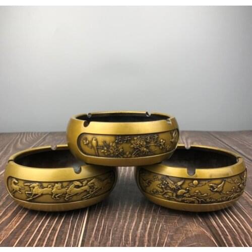 China brass ashtray crafts statue