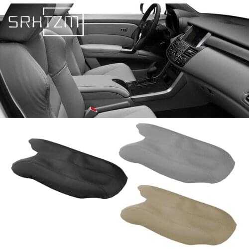 Auto Console Lid Armrest Cover Armrest Cover Microfiber Leather Cover for Acura RDX 2007 2008 2009 2010 2011 2012