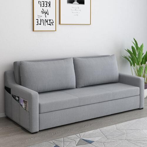 Chinafurniture simple modern sofa bed living room bedroom multifunctional folding dual purpose small apartment fabric sofa