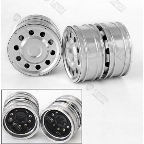 LESU Rear Wheel Hubs W-2054 Metal for 1/14 RC DIY TMY Tractor Truck Dumper TH15248-SMT3