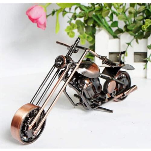 Hand-made metal metal ring iron decorative craft graceful arc with motorcycle metal ring statue placed Easter