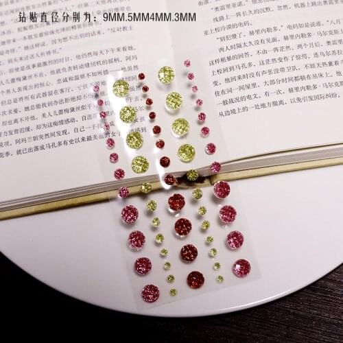 Dreamy Multiaspect Diamond Acrylic Adhesive Sticker DIY For Scrapbooking Junk Journal Card Making Stickers Children Toy
