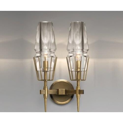 Nordic Loft France Designer Led Wall Light Concise K9 Crystal Living Room Hotel Hall Romantic Wall Sconce Free Shipping