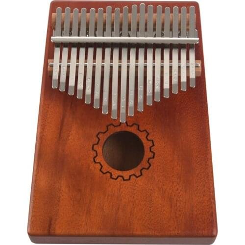 New Kalimba Thumb Piano 17 Keys With Mahogany Wooden With Bag, Hammer And Music Book, Perfect For Music Lover, Beginners, Childr
