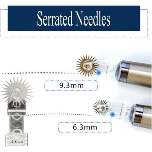 Disposable Eyebrow Permanent Makeup Tattoo Microblading PMU Semi Serrated Gear Needle