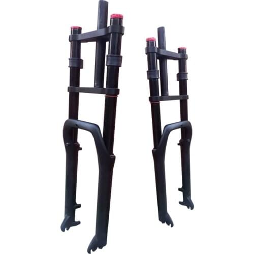 Kalosse 26*4.0 Inch Beach Bike Front Fork 26 Inch Fat Bicycle Air Suspension