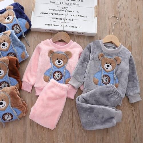 2021 New Homewear Fashion Pajamas Baby Boy Clothes Sets For Girls Clothing Toddler Pajamas For Children Baby Boy Clothes Set