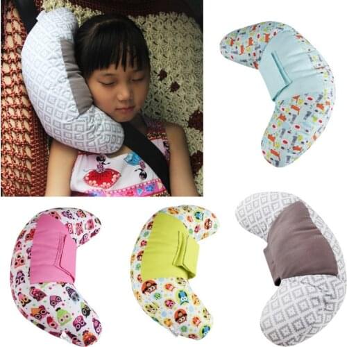 Car Soft Headrest Seat Belt Cushion Baby Auto Seat Head Support Shoulder Seat Belt Pad Car Neck Pillow for Kids Baby Children
