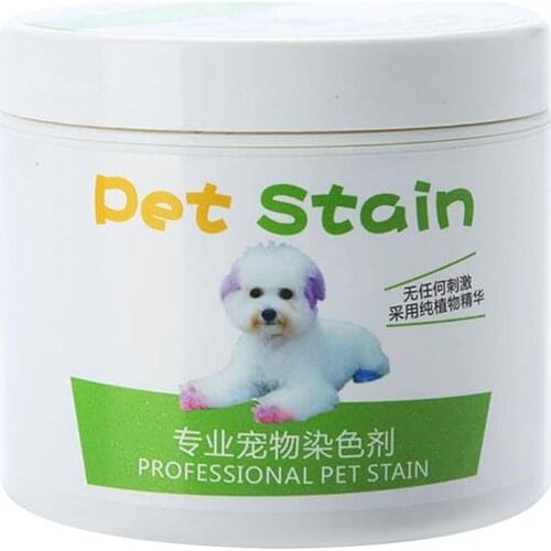 Hot 100ml Professional Pet Stain Anti Allergic Cat Dog Hair Dye Cream Coloring Agent Dog hair dye White for pet special hair dye