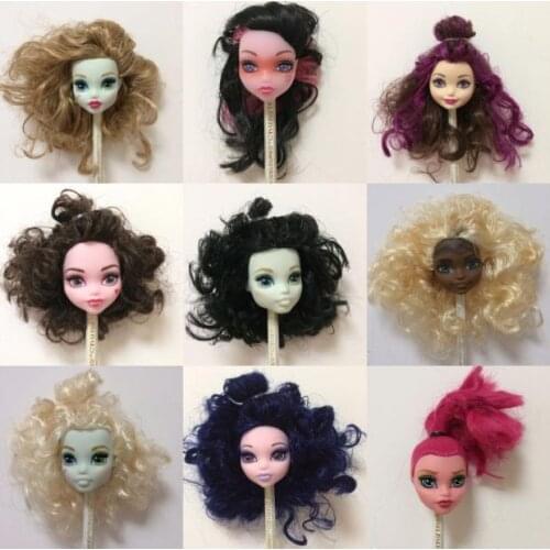 Rare Collection Monsters Doll Head Good Makeup Doll Head Girl Dressing DIY Toy Parts Children Christmas Gift Party Favor