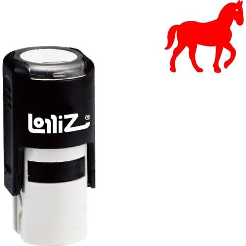 LolliZ Solid Animal Symbol Series Design #1 Self-Inking Rubber Stamp