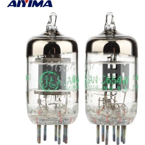 AIYIMA 2PCS GE 5654W Vacuum Tubes Valve Vacuum Electronic Tube Upgrade For 6J1 6m1 6AK5 6J1P EF95 Pairing Audio Amplifiers