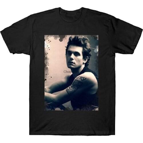 John Mayer Vintage TShirt Funny Tee ShortSleeve Women Men TShirt Customized T Shirt Black
