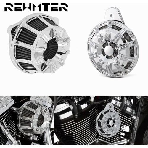 Motorcycle Crafts Air Cleaner Intake Filter+ CNC Horn Speaker Cover Set For Harley Touring Street Road Glide FLHR FLHT 2017-Up
