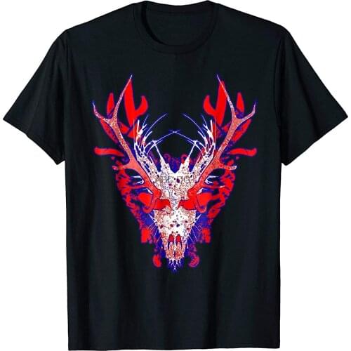 Wendigo Skinwalker Evil Monster Spirit Skull Mask T-Shirt 19