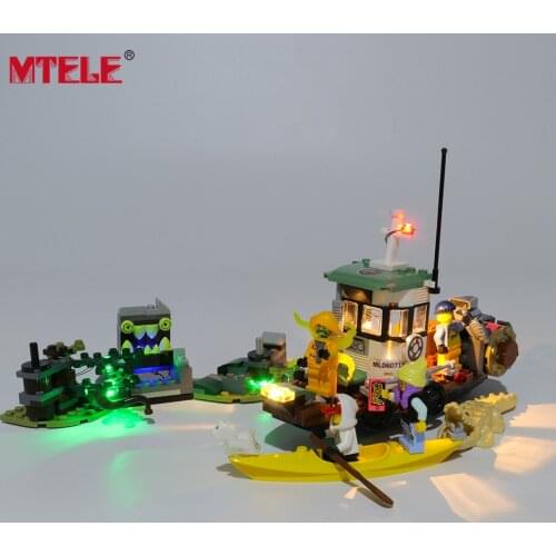 MTELE Brand LED Light Up Kit For Wrecked Shrimp Boat Compatile With 70419