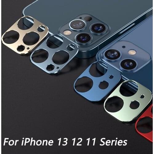 For iPhone 12 Pro Max Mini Camera Lens Protective Ring Case Back Protector For iPhone12 Pro Metal Alloy Cover Phone Accessories