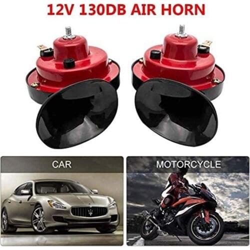 12V 300 DB Super Train Horn for Trucks Loud Air Electric Snail Double Horn Raging Sound for Cars Motorcycle Bikes and Boats