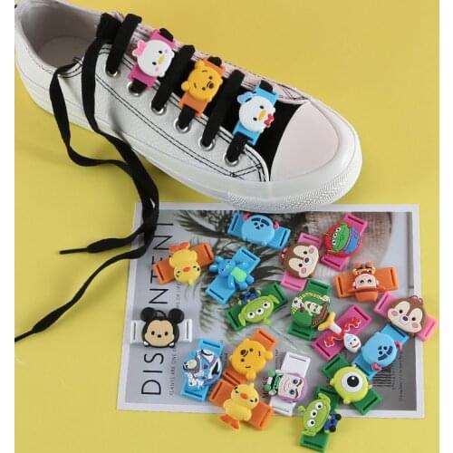 2 Pieces/Set Disney Carton Renren Character Doll Toys Accessories Sports Shoe Decoration Accessories Buckle Mickey Mouse Minnie