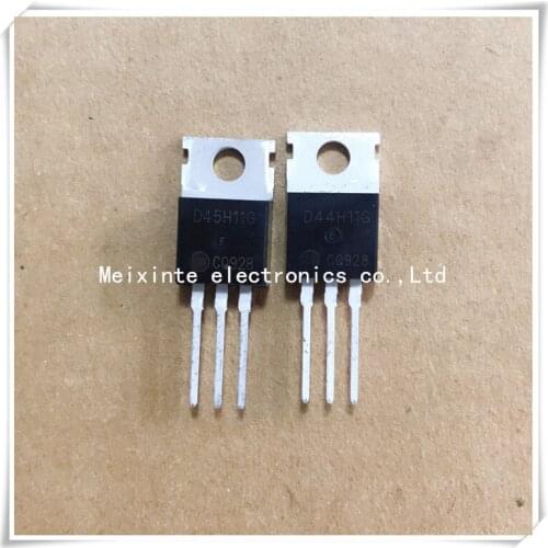 20pcs/lot=10pcs D45H11G+10pcs D44H11G D45H11 D44H11 TO-220 new original
