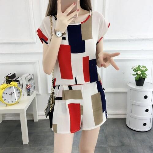2021 Fashion 7 Colors Can Choose Women Sets Casual Blouse And Shorts Female Sets