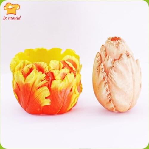 3D Flowers & Buds Silicone Mold Chocolate Clay Soap Candle Wax Resin Mould