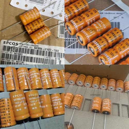 4pcs EPCOS SIKOREL 125 LL Axial Electrolytic Capacitors Hi-Fi Audio 125 Deg.C 220uF/470uF/680uF 16V/40V/75V