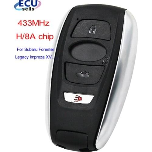 4B Keyless GO Smart Key 433MHz H/8A Chip Denso 14AHK For Subaru Forester Legacy Impreza XV BRZ 2014 2015 2016 17