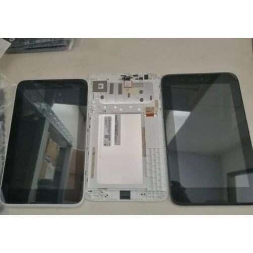 7-inch LCD Display Touch Screen Digitizer Glass with frame Assembly Replacement for Lenovo A3300 A3300T A3300-HV white Black