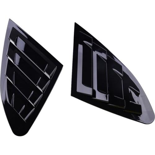 ABS 1 Pair Black Side Window Louver Shutter Cover Fit For Chevrolet Malibu XL 2016 2017 2018 2019 2020