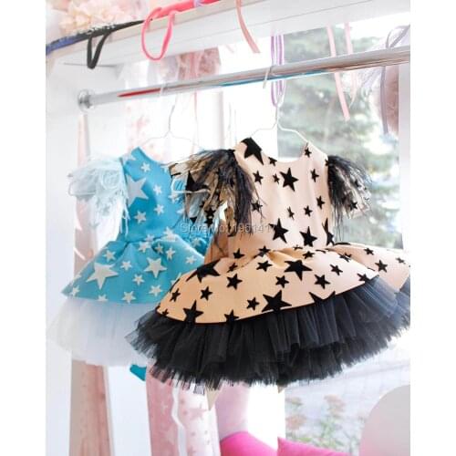 Kids dresses for girls childrens summer girls' new baby dress version sleeveless gold star baby girl princess chiffon dress