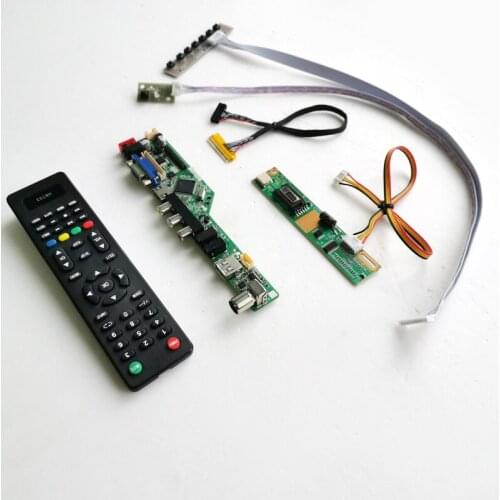 For LTN154AT07-F02/F03 VGA AV USB RF T.V56 controller board LCD display panel 1CCFL 30Pin LVDS Remote+Inverter+keyboard Kit