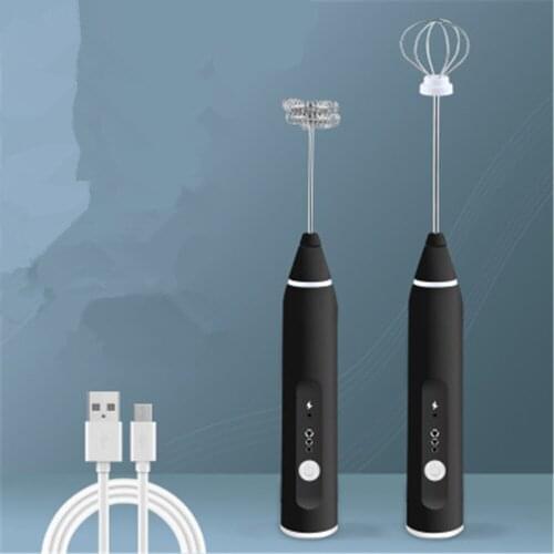 USB Charging Electric Whisk Portable Egg Beater Mini Coffee Blender Milk Frother Cream Stirrer Butter Mixer Kitchen Baking Tools