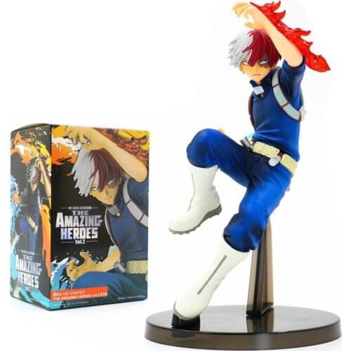 Anime My Hero Academia Figure Action Todoroki Shoto PVC Collection Model Toy The Amazing Heroes Vol.2 Birthday Gift 19cm