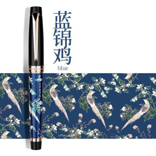 HongDian Hand-Drawing Fountain Pen Blue Magpie Nib 0.5MM Nib Fountain-Pens Gift Office Business Writing Set Stationery Supply