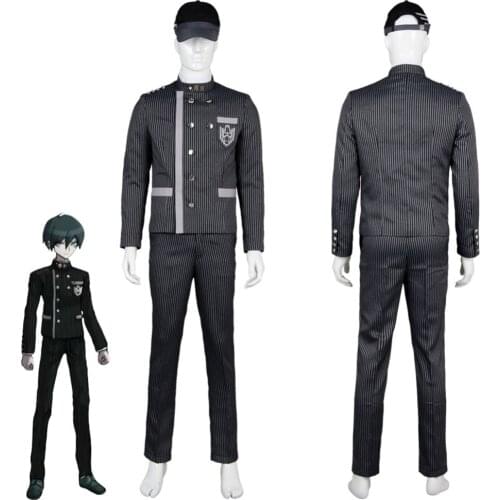 2017 Danganronpa V3: Saihara Shuichi Cosplay Costume Uniform Outfit For Adult Men Women Halloween Carnival Costumes