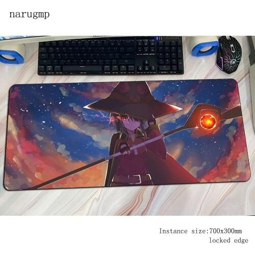 Megumin mats 900x400x3mm Xxl gaming mouse pad big keyboard mousepad wrist rest notebook gamer accessories padmouse mat