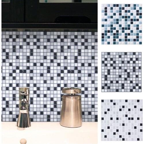 Brick Pattern Frosted Tiles Wall Sticker Bathroom Kitchen Tile Diagonal Wall Decals Waterproof Thicken Vinyl Art Mural