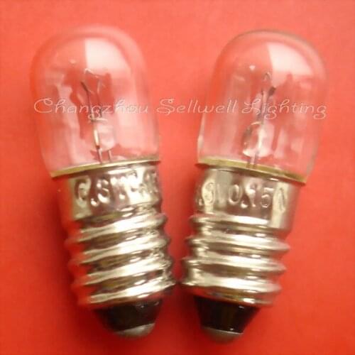 Miniature bulb 6.3v 0.15a e10 t10x28 a337 sellwell lighting